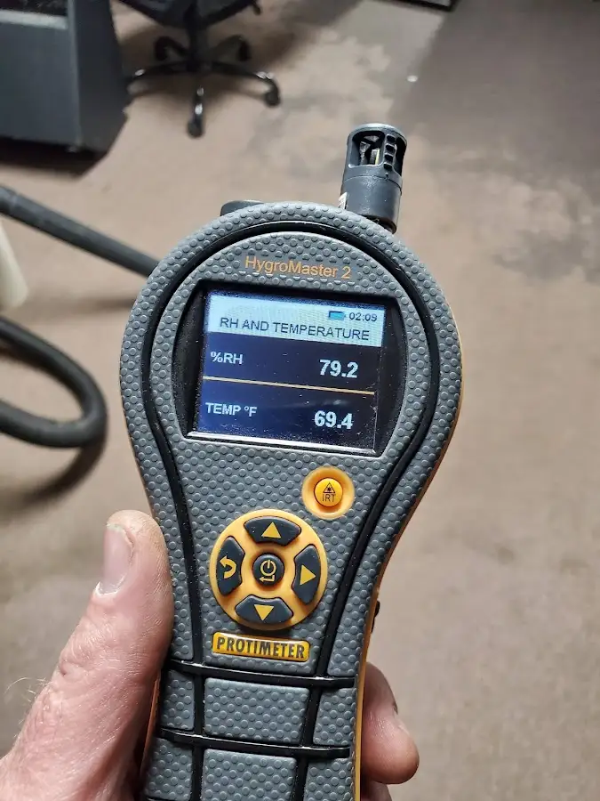 Moisture meter humidity assessment for Fire & Smoke Damage Restoration in Edina